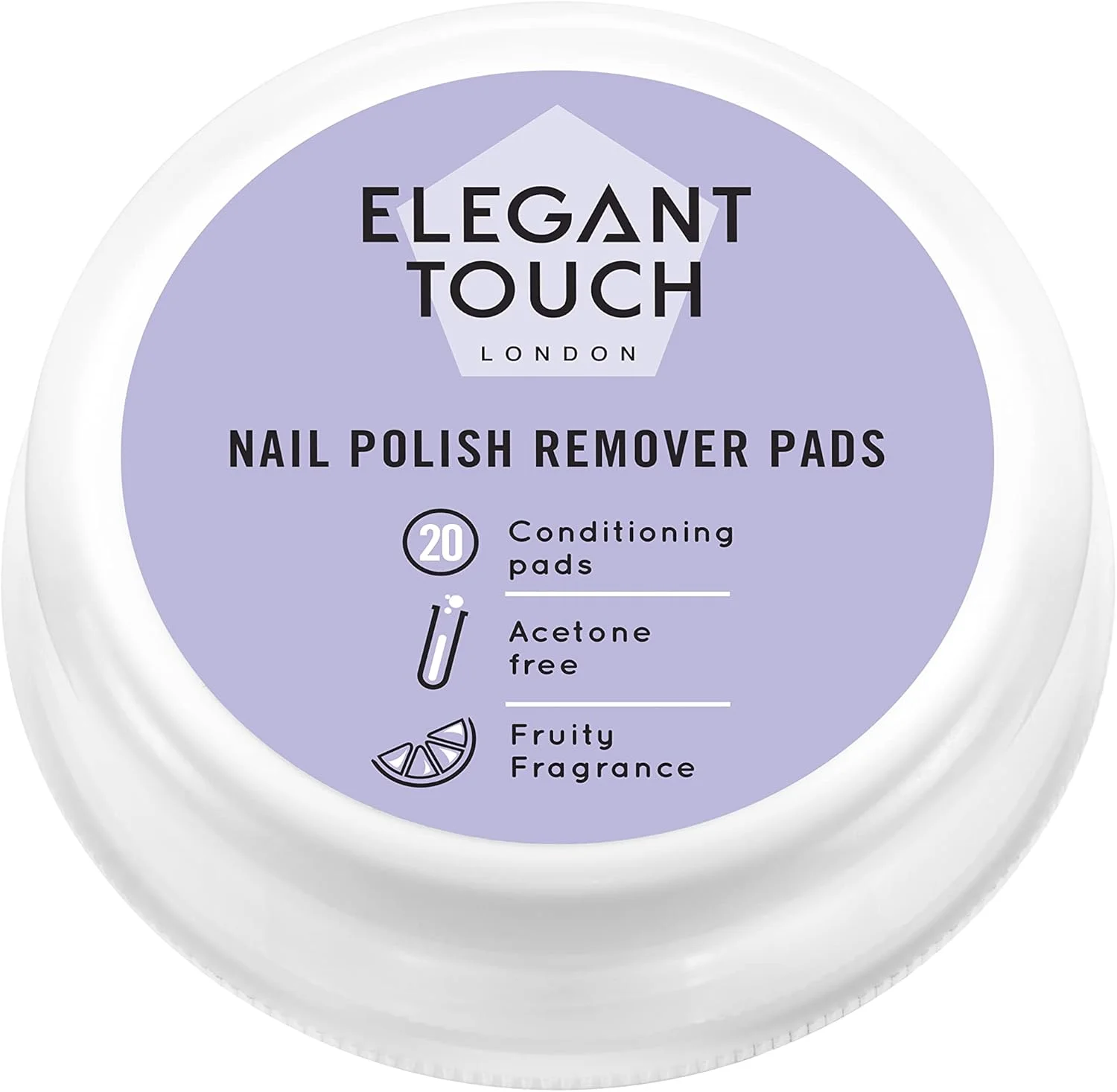 پدهای لاک پاک کن الگانس تاچ NPR در ظرف پدهای لاک پاک کن الگانس تاچ NPR در ظرف