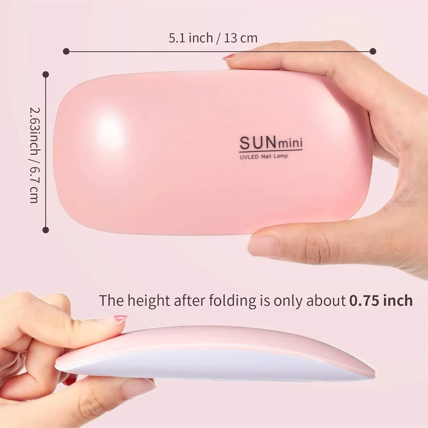 چراغ UV LED ناخن Arabest مدل Mini، چراغ خشک کن ناخن قابل حمل 9 وات، چراغ ژلی طرح موس با اندازه جیبی به همراه کابل USB برای انواع لاک ژل، مناسب برای مبتدیان یا دختران (صورتی) چراغ UV LED ناخن Arabest مدل Mini، چراغ خشک کن ناخن قابل حمل 9 وات، چراغ ژلی طرح موس با اندازه جیبی به همراه کابل USB برای انواع لاک ژل، مناسب برای مبتدیان یا دختران (صورتی)