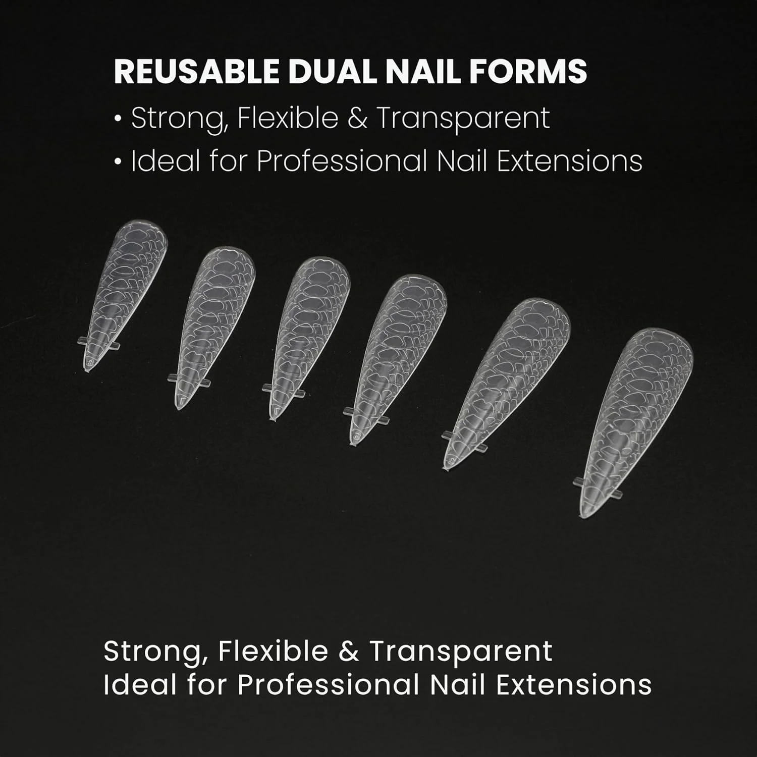 قالب های دوگانه ناخن گلوبال فشن - 120 عدد در 12 سایز، قالب های اکستنشن ناخن شفاف و قابل استفاده مجدد برای پلی ژل و بیلدر ژل، دارای شبکه حکاکی شده شماره گذاری شده، شکل استیلتو C-Curve به همراه جعبه نگهداری (استیلتو، شفاف) قالب های دوگانه ناخن گلوبال فشن - 120 عدد در 12 سایز، قالب های اکستنشن ناخن شفاف و قابل استفاده مجدد برای پلی ژل و بیلدر ژل، دارای شبکه حکاکی شده شماره گذاری شده، شکل استیلتو C-Curve به همراه جعبه نگهداری (استیلتو، شفاف)