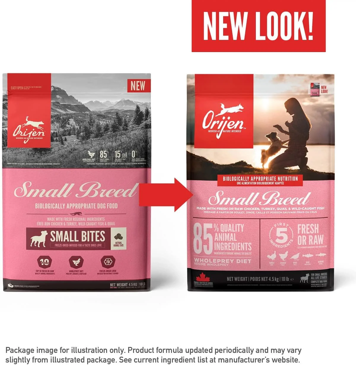 غذای خشک سگ نژاد کوچک اوریجن 4.5 کیلوگرمی