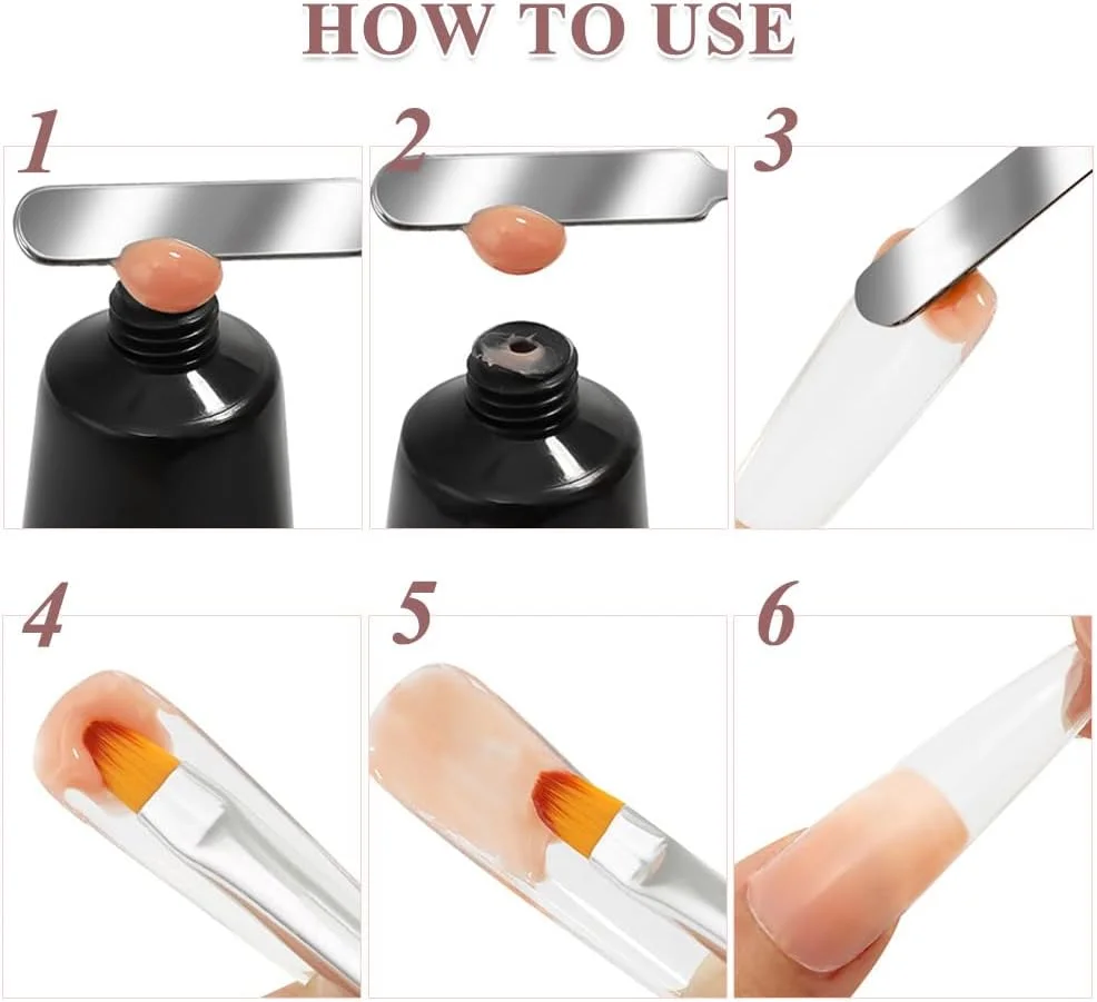 ست 2 عددی برس ناخن برای ژل ناخن - برس پلی ژل دو طرفه 2 در 1 و ابزار انتخاب کننده برای اکستنشن ناخن ژلی DIY ست 2 عددی برس ناخن برای ژل ناخن - برس پلی ژل دو طرفه 2 در 1 و ابزار انتخاب کننده برای اکستنشن ناخن ژلی DIY