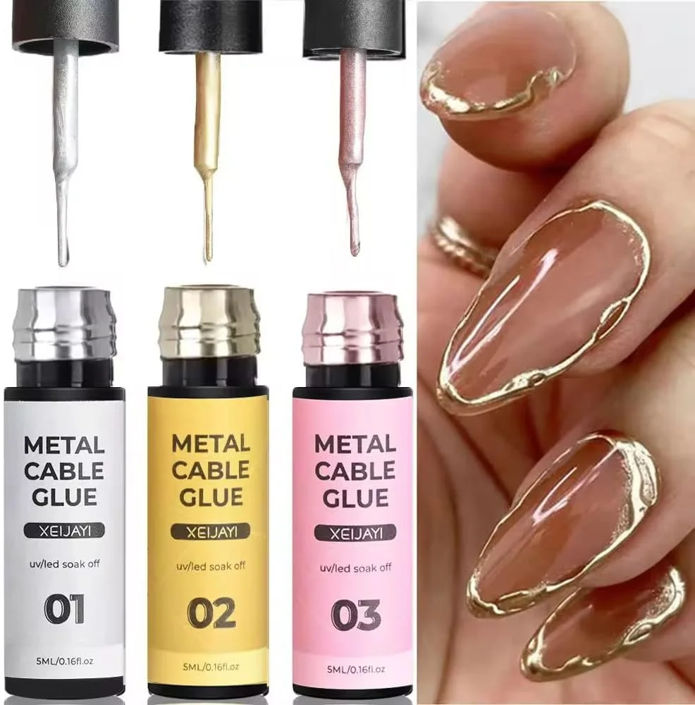 ست ۳ عددی ژل طراحی ناخن متالیک، افکت کروم آینهای سه بعدی، نقرهای، طلایی، رزگلد ست ۳ عددی ژل طراحی ناخن متالیک، افکت کروم آینهای سه بعدی، نقرهای، طلایی، رزگلد