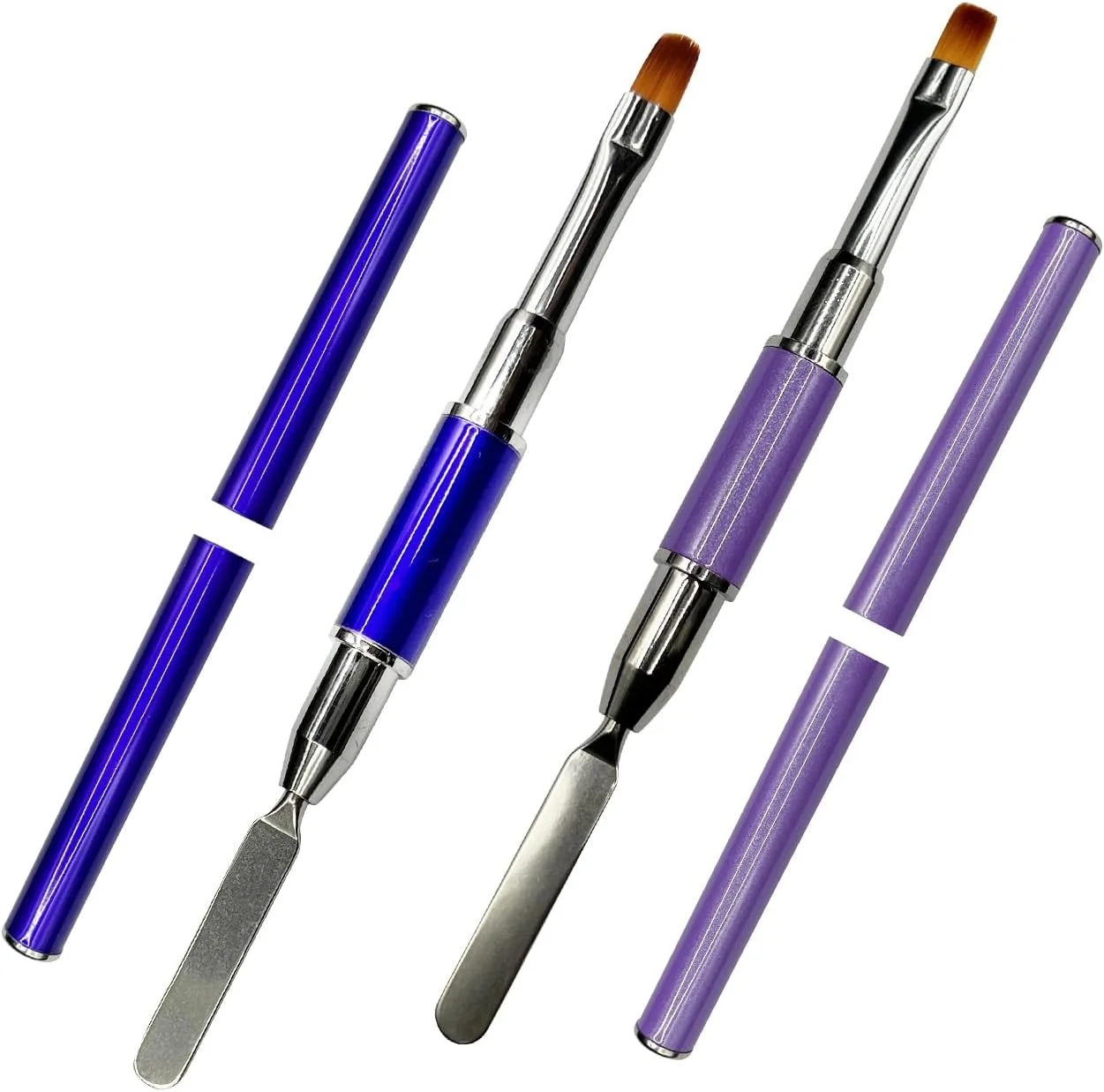 ست 2 عددی قلم و ابزار طراحی ناخن پلی ژل دو طرفه، برس ناخن ژلی استیل ضد زنگ 2 در 1، ابزار برش پلی ژل برای اکستنشن ناخن های اکریلیک ژل UV پلی ژل ست 2 عددی قلم و ابزار طراحی ناخن پلی ژل دو طرفه، برس ناخن ژلی استیل ضد زنگ 2 در 1، ابزار برش پلی ژل برای اکستنشن ناخن های اکریلیک ژل UV پلی ژل