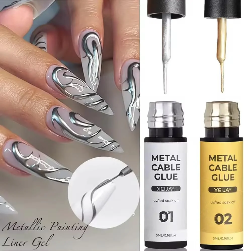 ست ۳ عددی ژل طراحی ناخن متالیک، افکت کروم آینهای سه بعدی، نقرهای، طلایی، رزگلد ست ۳ عددی ژل طراحی ناخن متالیک، افکت کروم آینهای سه بعدی، نقرهای، طلایی، رزگلد