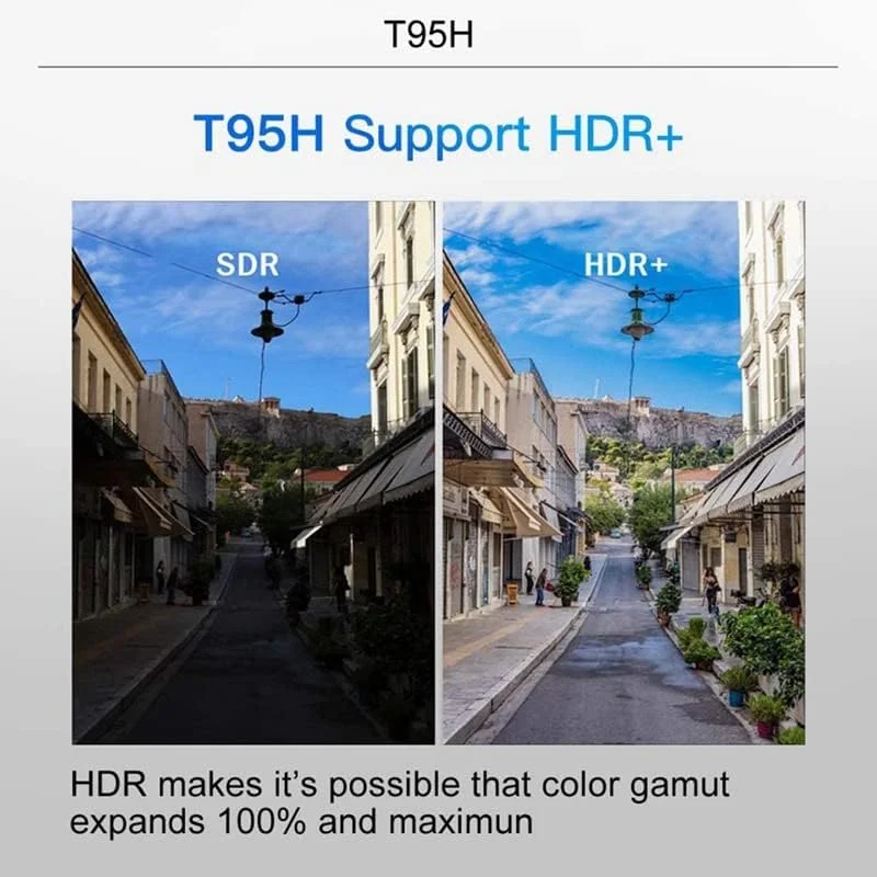 اندروید باکس AMITVA مدل Android 10.0 با 4 گیگابایت رم و 64 گیگابایت حافظه داخلی، پردازنده چهار هسته‌ای 64 بیتی H616، وای‌فای دوگانه 2.4G/5.0G، بلوتوث 4.0، پشتیبانی از 3D Ultra HD 4K، کدک H.265، پورت LAN 1000M، پورت USB 3.0