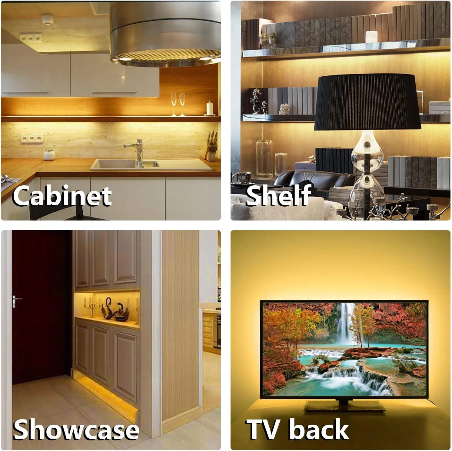 کیت نورپردازی LED زیر کابینت KASTWAVE، چراغ های نواری کمد پله تخت سنسور حرکتی، چراغ های نواری شب کمد با منبع تغذیه USB و باتری، چهار حالت، ضد آب، 3500K سفید گرم، 3 متر کیت نورپردازی LED زیر کابینت KASTWAVE، چراغ های نواری کمد پله تخت سنسور حرکتی، چراغ های نواری شب کمد با منبع تغذیه USB و باتری، چهار حالت، ضد آب، 3500K سفید گرم، 3 متر