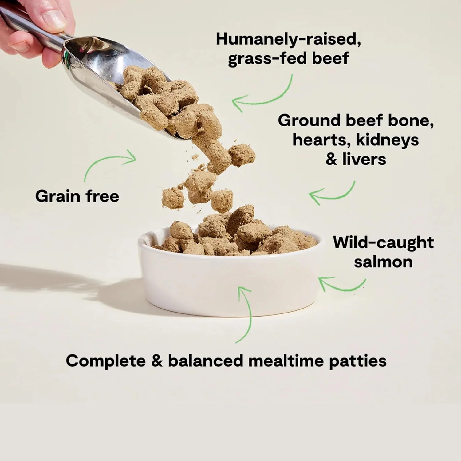 غذای خشک سگ اوپن فارم مدل Surf & Turf Patties با گوشت گاو و ماهی سالمون - 297 گرم