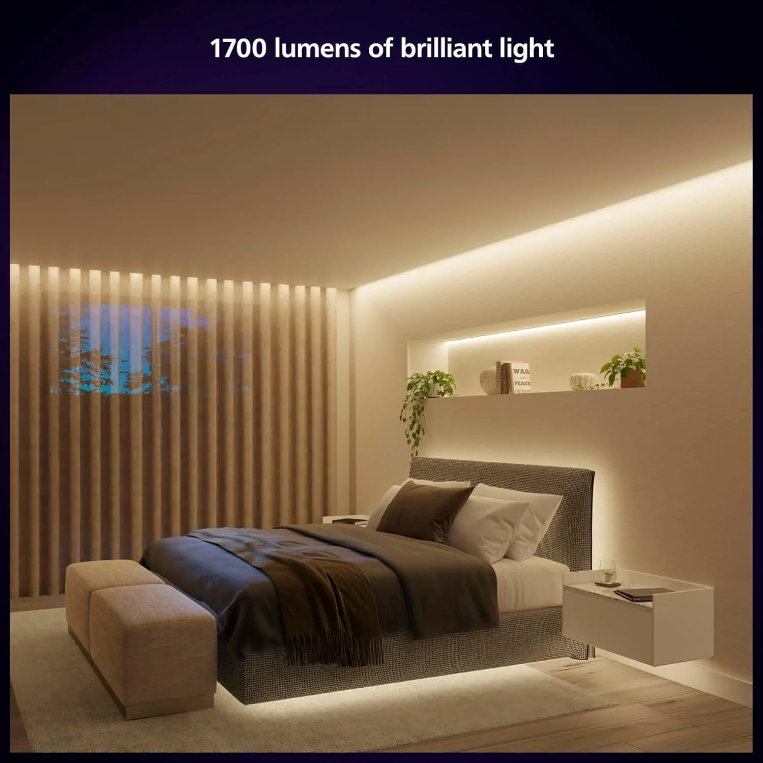 نوار ال ای دی هوشمند فیلیپس Hue، 3 متر، کنترل از طریق اپلیکیشن Hue، سازگار با الکسا، گوگل اسیستنت و اپل هوم کیت، دوشاخه نوع G، کلاس انرژی G، سفید نوار ال ای دی هوشمند فیلیپس Hue، 3 متر، کنترل از طریق اپلیکیشن Hue، سازگار با الکسا، گوگل اسیستنت و اپل هوم کیت، دوشاخه نوع G، کلاس انرژی G، سفید