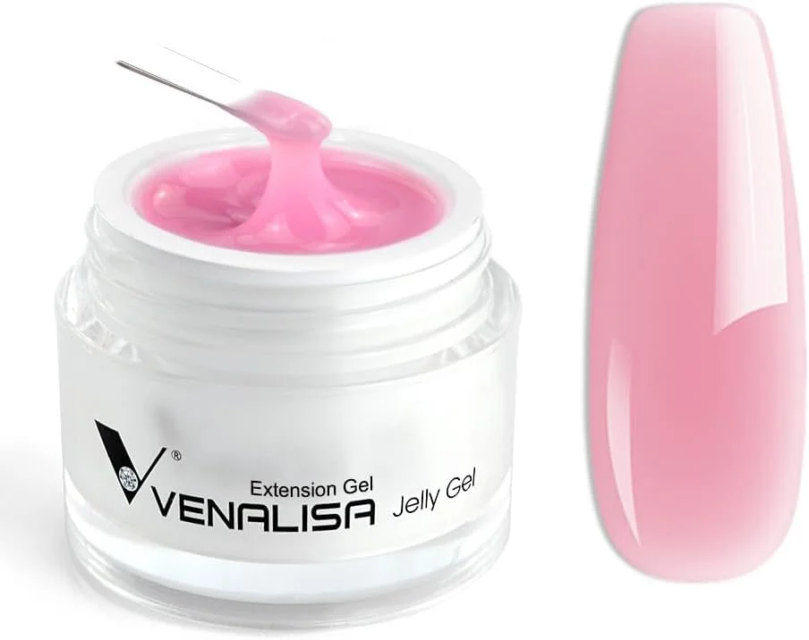 ژل بیلدر ناخن Venalisa، ژل سخت صورتی هلویی برای تقویت ناخن، ژل UV 50ML، مناسب برای طراحی ناخن، مانیکور، سالن، استفاده شخصی در منزل