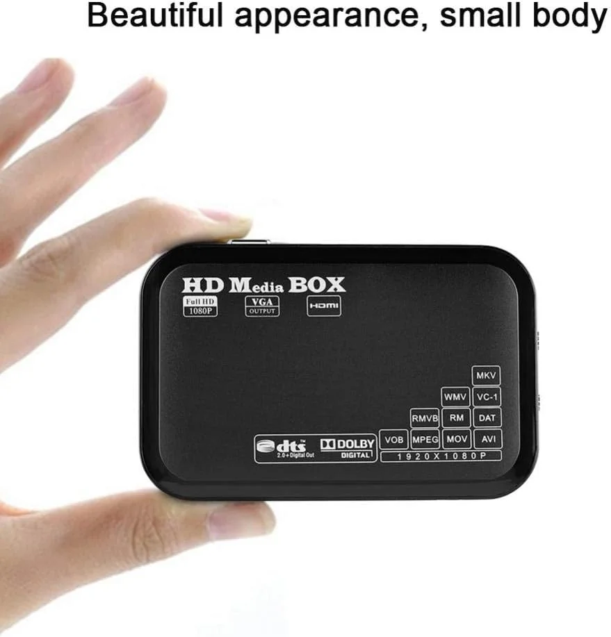 پخش کننده رسانه ای مینی Bewinner Full HD با ولتاژ 110-240 ولت، پخش کننده رسانه ای 1080P، پشتیبانی از تمامی فیلم ها با فرمت اصلی HD، پشتیبانی از USB MMC RMVB MP3 AVI MKV (EU) پخش کننده رسانه ای مینی Bewinner Full HD با ولتاژ 110-240 ولت، پخش کننده رسانه ای 1080P، پشتیبانی از تمامی فیلم ها با فرمت اصلی HD، پشتیبانی از USB MMC RMVB MP3 AVI MKV (EU)