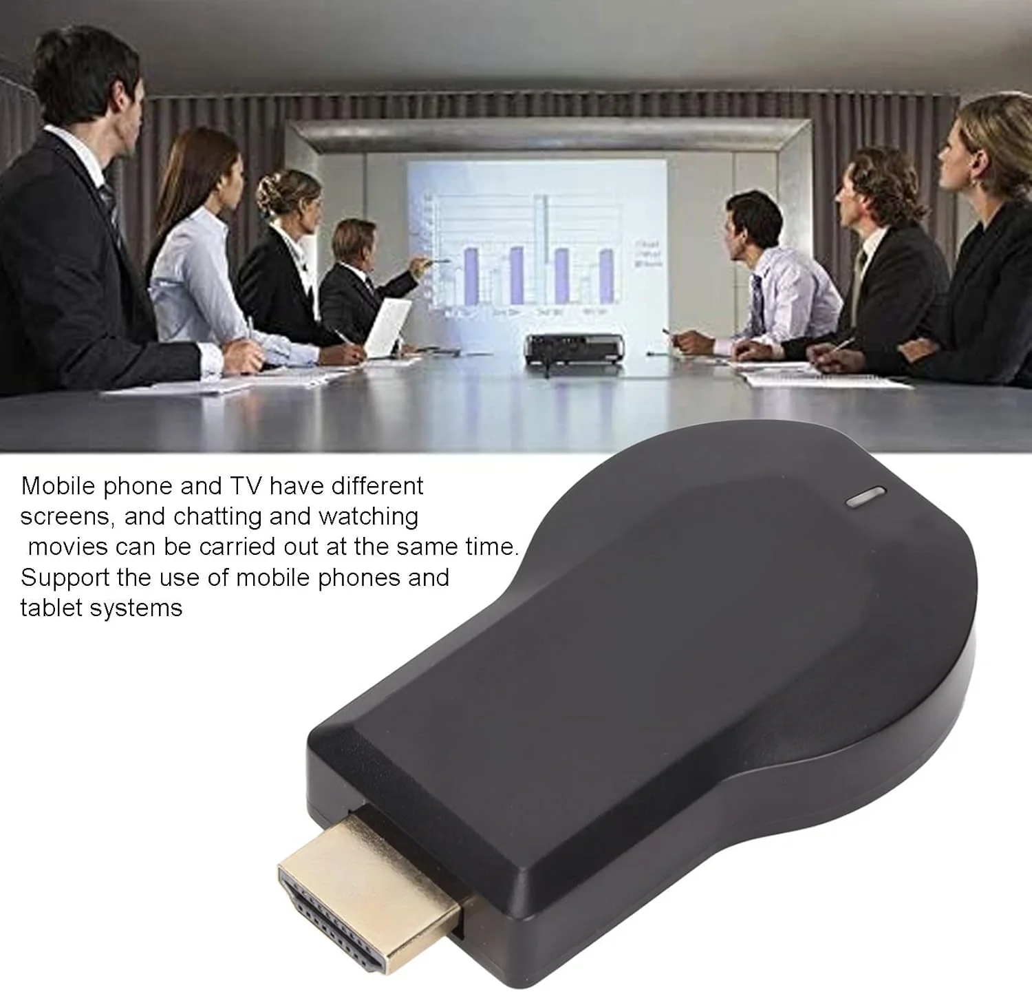 آداپتور نمایشگر HDMI بی سیم Bewinner 4K1080P، دانگل گیرنده بازتاب صفحه نمایش موبایل WiFi 1080P برای سیستم عامل X تلفن همراه اندروید تبلت به پروژکتور تلویزیون