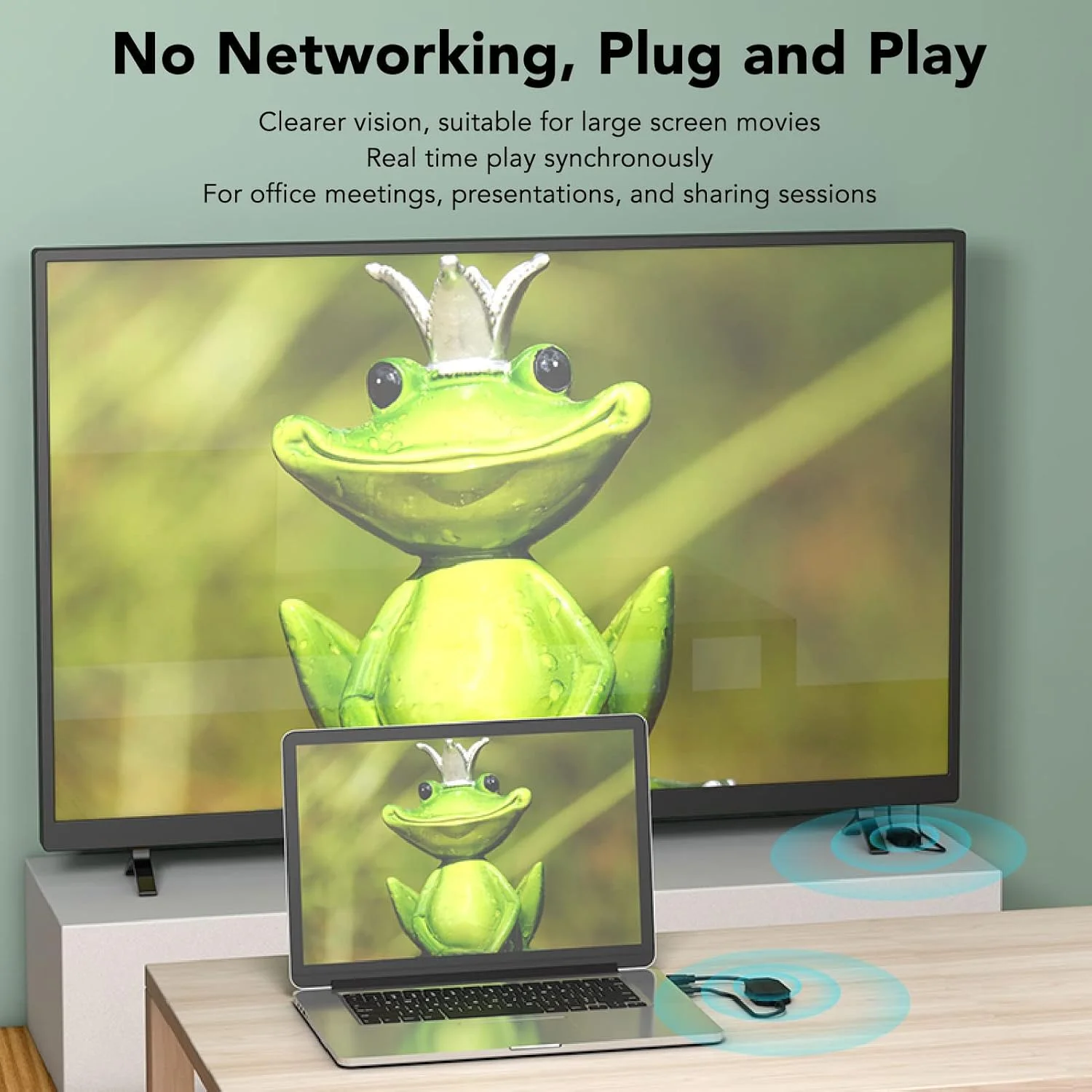 کیت فرستنده و گیرنده HDMI بی سیم Bewinner 4K، کیت توسعه دهنده نمایشگر بی سیم WiFi، پخش رسانه ای 5 گیگاهرتز ویدئو و صدا به مانیتور، پروژکتور، HDTV، توسعه دهنده HDMI بی سیم