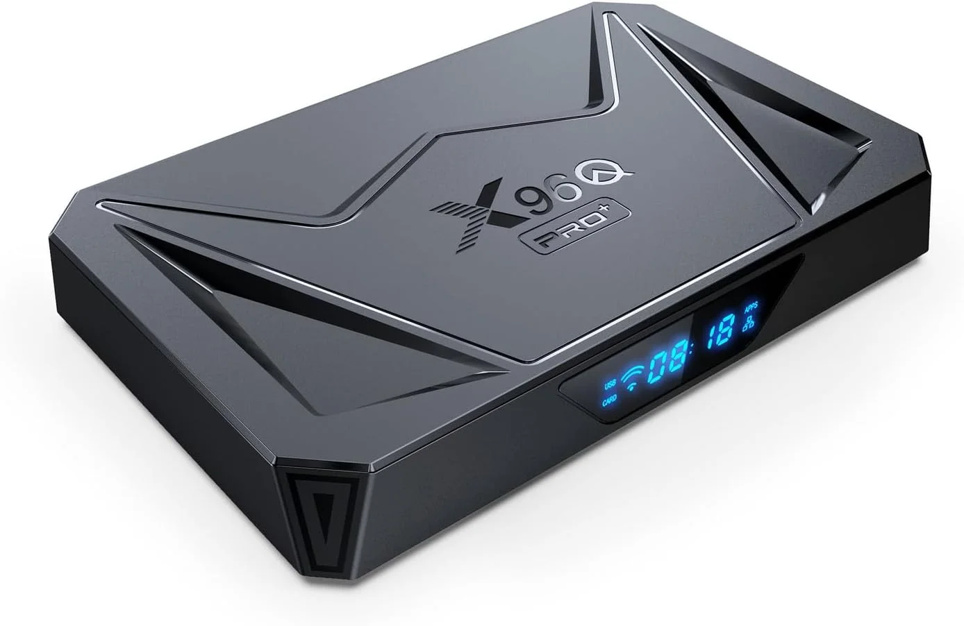 اندروید باکس 14.0 CHROX مدل X96Q PRO+1، رام H728، چهارهسته‌ای 64 بیتی، پشتیبانی از HD 4K/ 3D/ H.265، اترنت 2.4/5G وای فای دوگانه 10/100M BT 5.0، ست تاپ باکس، 4 گیگابایت + 64 گیگابایت