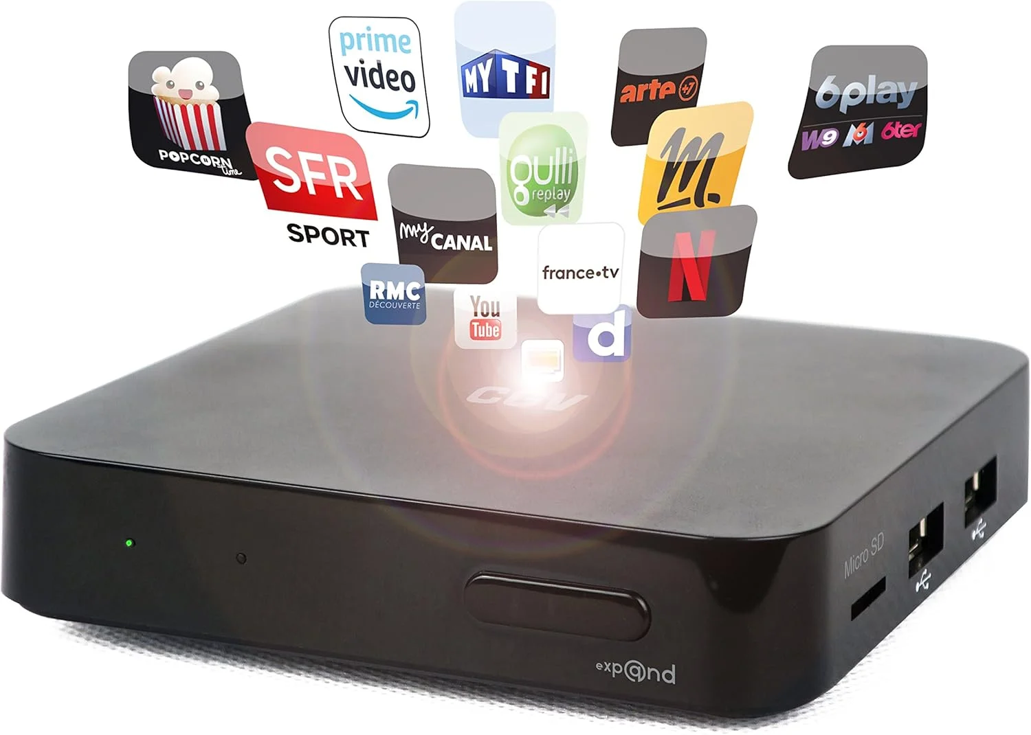 جعبه هیبریدی توسعه یافته CGV اندروید/اندروید تی وی مشکی 70071