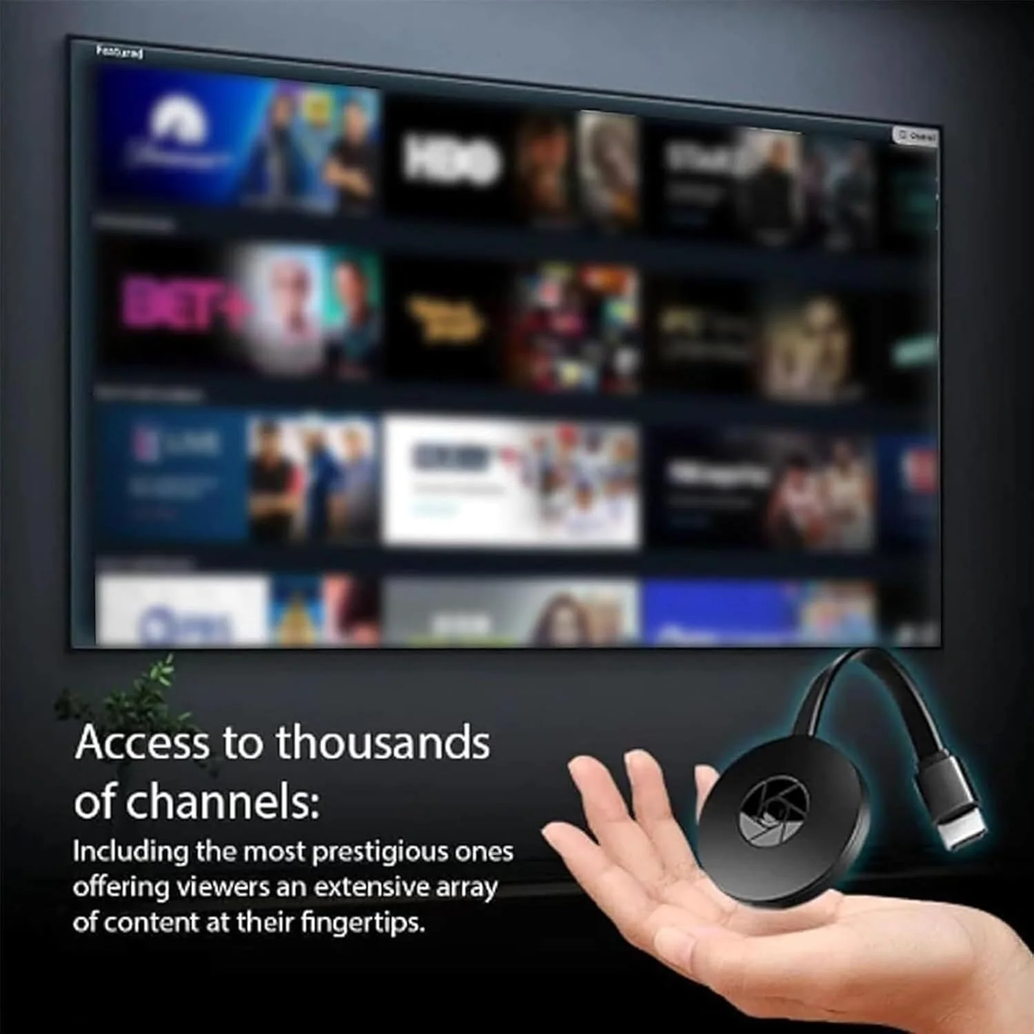 آداپتور نمایشگر بی‌سیم Castview TV، 1080p، پروژکتور بی‌سیم صفحه نمایش جعبه تلویزیون، دستگاه پخش تلویزیون قابل حمل، بازتاب صفحه نمایش