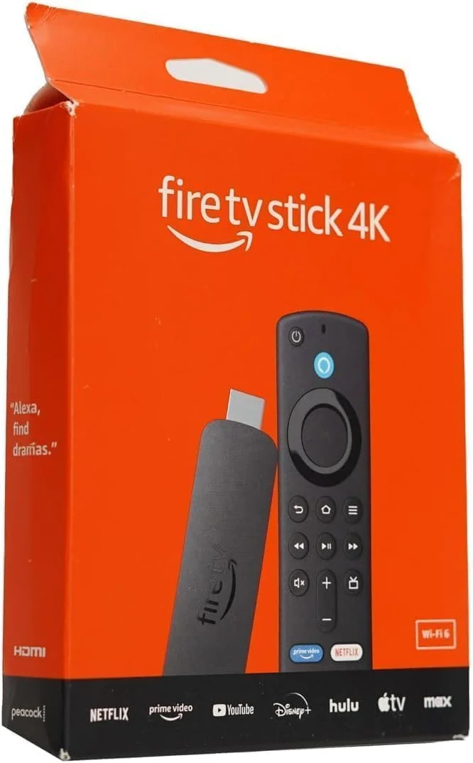 دستگاه پخش جریانی Fiiree tv stick 4K Ultra HD با HDR10+، ریموت صوتی، Wi-Fi 6 دو بانده، خروجی HDMI و پخش ویدیوی 4K