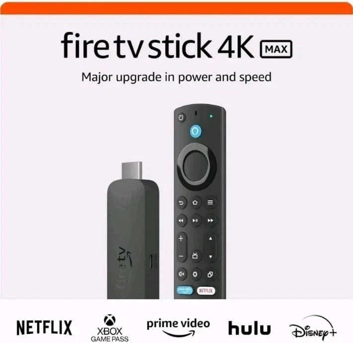 دستگاه پخش جریانی جدید Fir TV Stick 4K Max با ریموت صوتی الکسا، Wi-Fi 6E، حافظه 16 گیگابایتی، Dolby Vision & Atmos – استیک هوشمند 4K سریع تلویزیون اورجینال دستگاه پخش جریانی جدید Fir TV Stick 4K Max با ریموت صوتی الکسا، Wi-Fi 6E، حافظه 16 گیگابایتی، Dolby Vision & Atmos – استیک هوشمند 4K سریع تلویزیون اورجینال