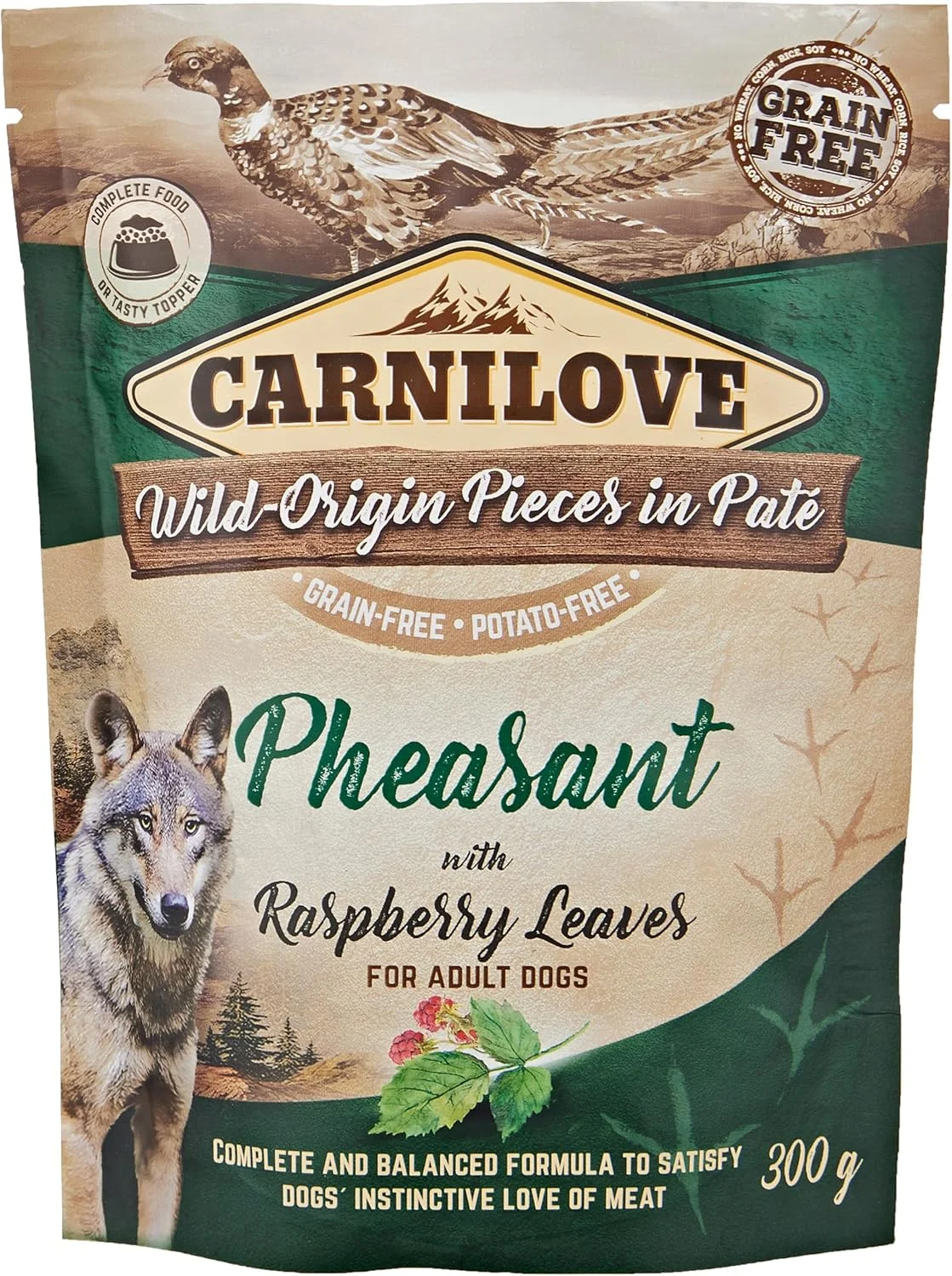 غذای خشک سگ کارنیلاو با طعم قرقاول و برگ تمشک 300 گرم