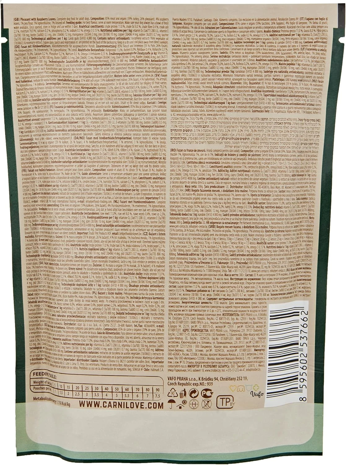 غذای خشک سگ کارنیلاو با طعم قرقاول و برگ تمشک 300 گرم غذای خشک سگ کارنیلاو با طعم قرقاول و برگ تمشک 300 گرم