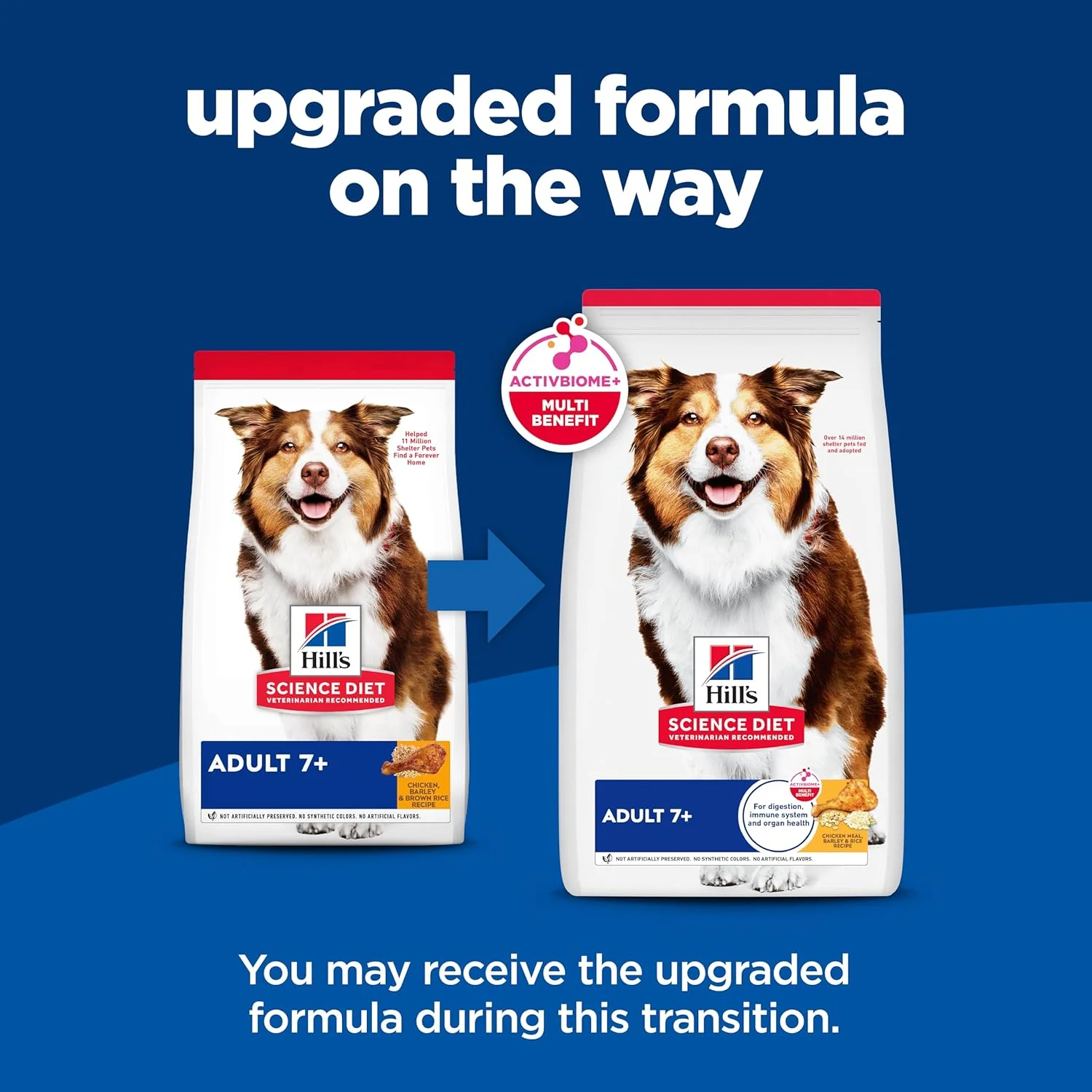 غذای خشک سگ هیلز ساینس دایت، مخصوص سگ های بالغ بالای 7 سال، طعم مرغ، جو و برنج قهوه ای، کیسه 33 پوندی غذای خشک سگ هیلز ساینس دایت، مخصوص سگ های بالغ بالای 7 سال، طعم مرغ، جو و برنج قهوه ای، کیسه 33 پوندی