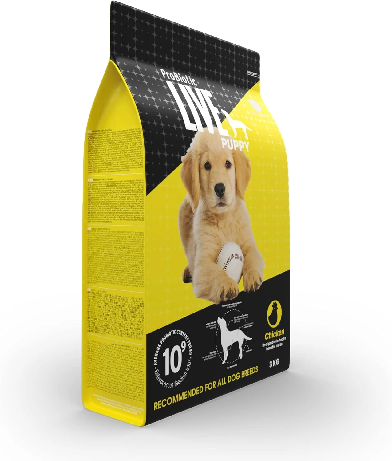 غذای خشک سگ پروبیوتیک لایو توله سگ (مرغ، 3 کیلوگرم)