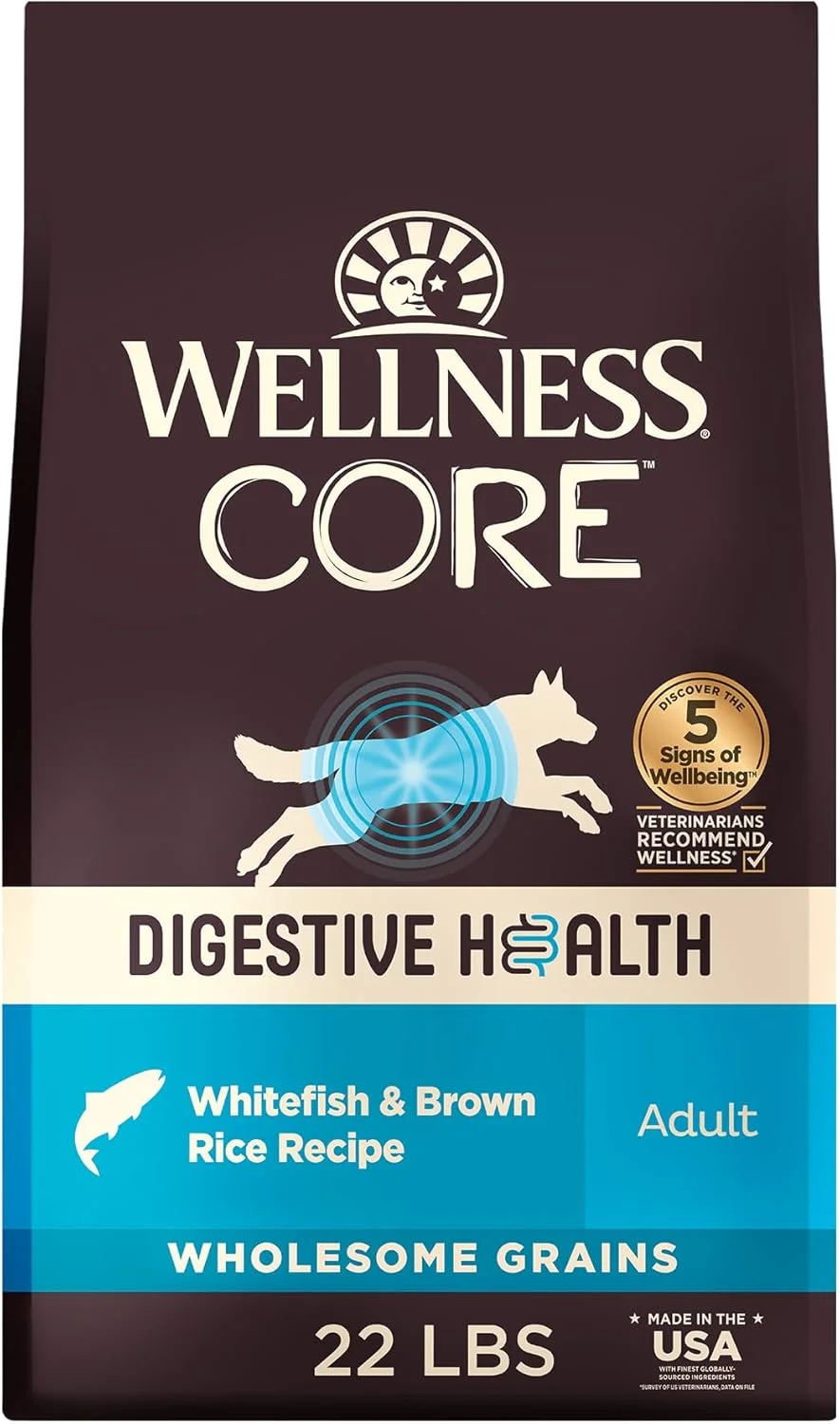 غذای خشک سگ با طعم ماهی سفید و برنج قهوه ای Wellness CORE Digestive Health، کیسه 10 کیلوگرمی