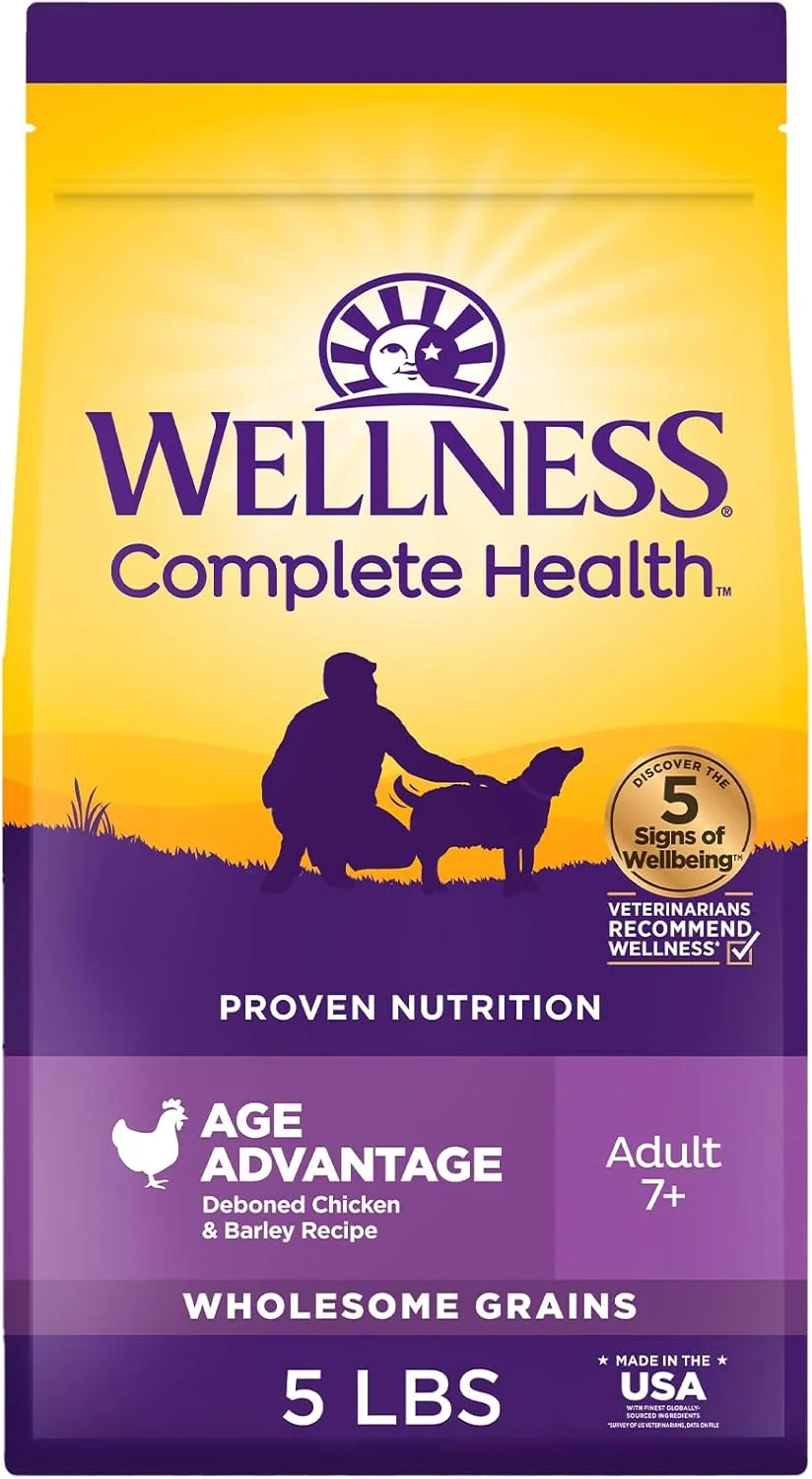 غذای خشک سگ نژاد بزرگ Wellness Complete Health، مخصوص سگ های مسن، 2.3 کیلوگرم