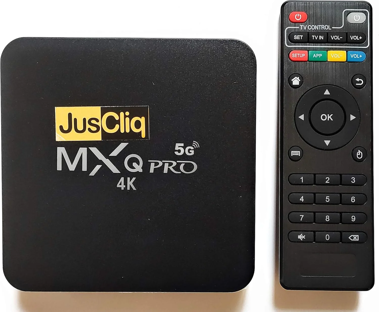 اندروید باکس 4K تلویزیون، جدیدترین نسخه اندروید 11.X با 2 گیگابایت رم و 16 گیگابایت رام (جدیدترین مدل)، پشتیبانی از WiFi، ایر ماوس، کیبورد ماوس بی سیم