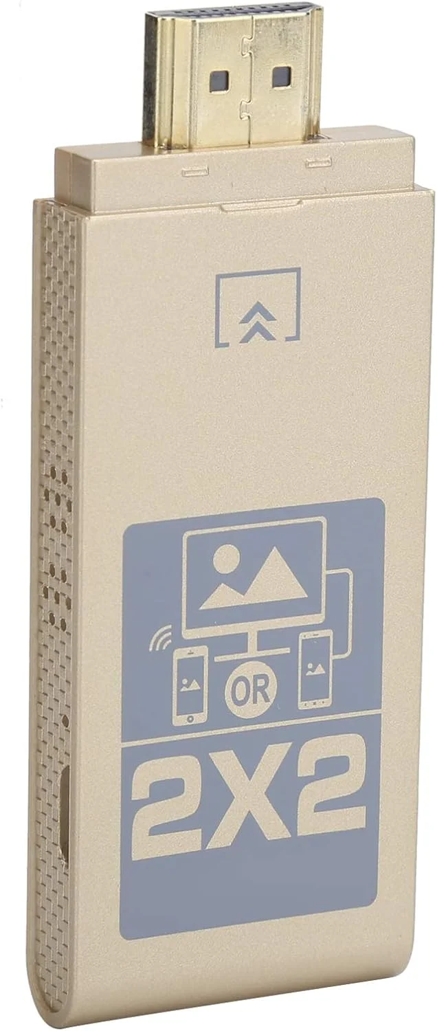 آداپتور نمایشگر بی سیم GOWENIC، دانگل نمایشگر HDTV 4K HD 2.4G گیرنده بی سیم، آداپتور دستگاه اشتراک گذاری Mirroring صفحه نمایش برای مانیتور، پروژکتور، کنسول بازی