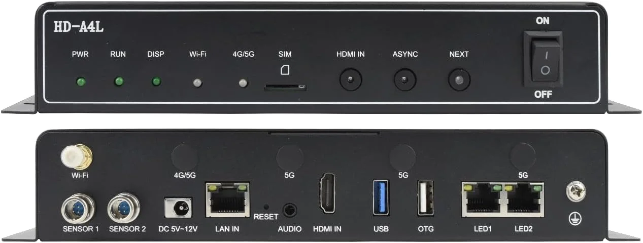 پخش کننده چند رسانه ای نمایشگر LED تمام رنگی Huidu مدل HD-A4L