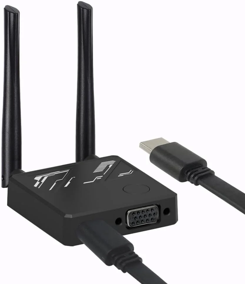 آداپتور دانگل نمایشگر HDMI بی سیم KASTWAVE، برای پخش ویدیو/صوتی از لپ تاپ، کامپیوتر، تلفن هوشمند به HDTV/پروژکتور، بدون نیاز به نصب، بدون نیاز به برنامه، سازگار با اندروید، iOS، ویندوز و MacOS