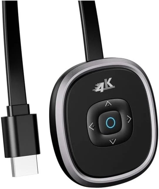 دانگل نمایشگر HDMI بی سیم 4K KASTWAVE - پخش فیلم و تلویزیون زنده از آیفون، اندروید، ویندوز به تلویزیون های HD/پروژکتور، پشتیبانی از Miracast و Airplay
