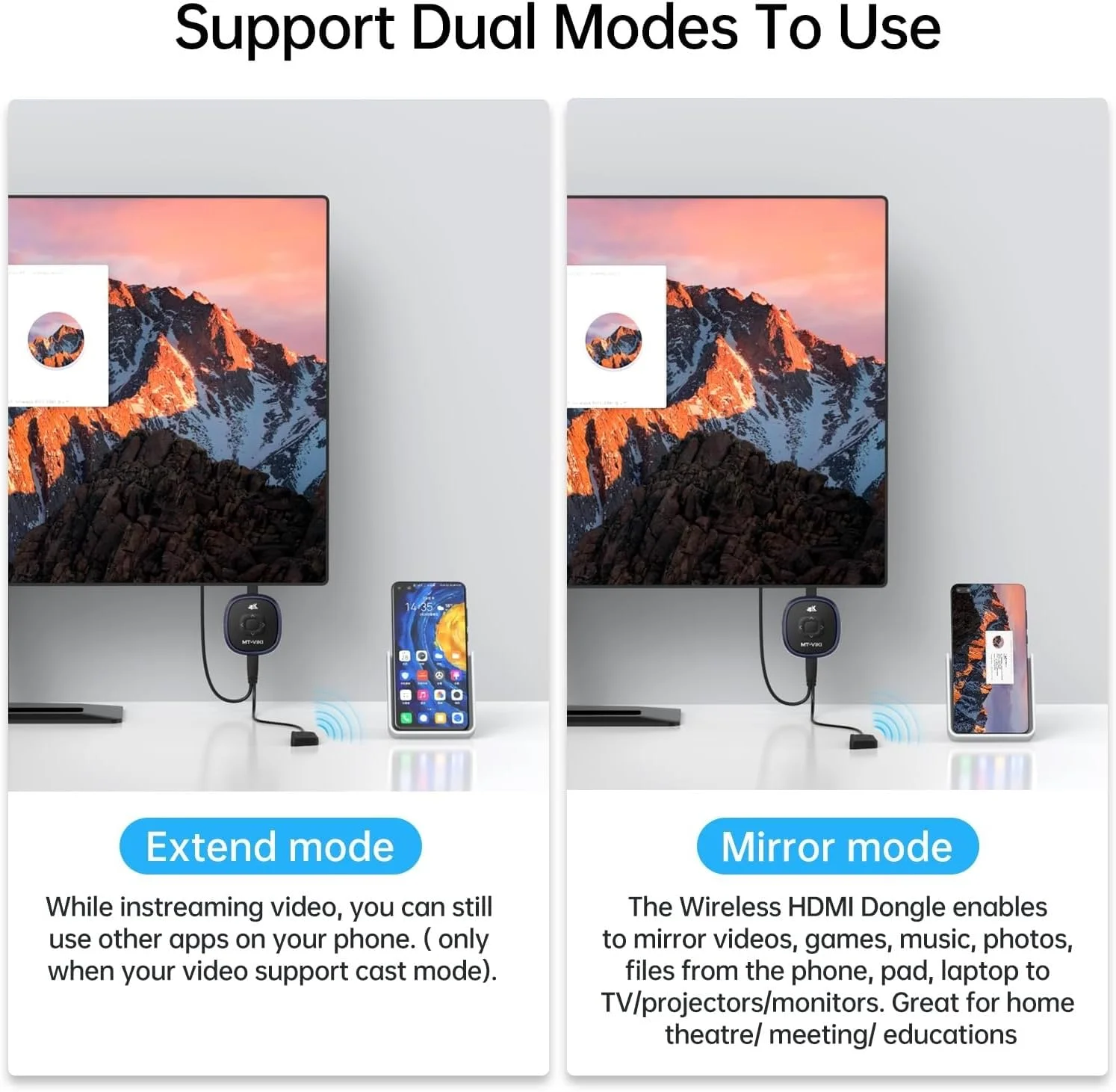 دانگل نمایشگر HDMI بی سیم 4K KASTWAVE - پخش فیلم و تلویزیون زنده از آیفون، اندروید، ویندوز به تلویزیون های HD/پروژکتور، پشتیبانی از Miracast و Airplay دانگل نمایشگر HDMI بی سیم 4K KASTWAVE - پخش فیلم و تلویزیون زنده از آیفون، اندروید، ویندوز به تلویزیون های HD/پروژکتور، پشتیبانی از Miracast و Airplay