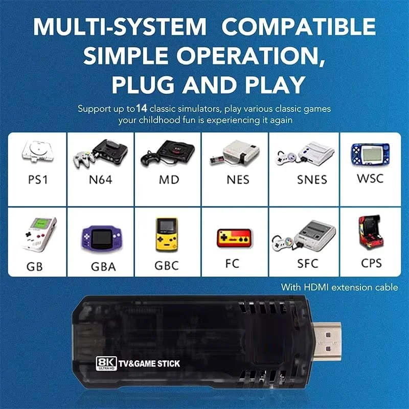 اندروید تی وی باکس Monopo X8 با کیفیت 8K HDR | سیستم دوگانه گیمینگ و استریمینگ | بیش از 10,000 بازی | وای فای 5G