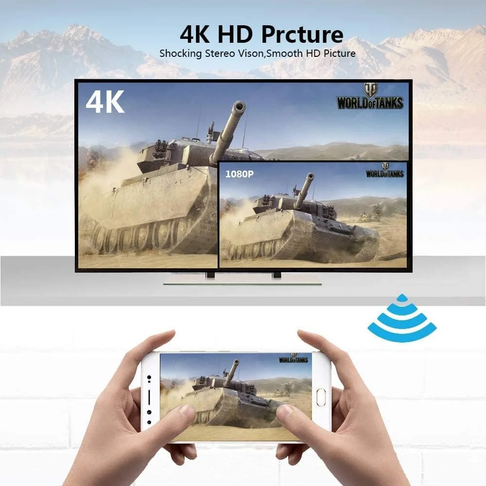 آداپتور MiraScreen Tobo برای انتقال تصویر به تلویزیون، دانگل نمایشگر بیسیم G9 Plus 4K برای اتصال کامپیوتر، تبلت و تلفن به تلویزیون، پروژکتور و مانیتور مدل TD-853WA آداپتور MiraScreen Tobo برای انتقال تصویر به تلویزیون، دانگل نمایشگر بیسیم G9 Plus 4K برای اتصال کامپیوتر، تبلت و تلفن به تلویزیون، پروژکتور و مانیتور مدل TD-853WA