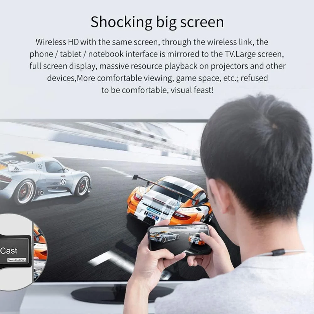 دانگل نمایشگر وایرلس وای فای 1080P مورلیان M2 Plus، سازگار با Miracast، مناسب برای iOS/Android/Windows/MacOS