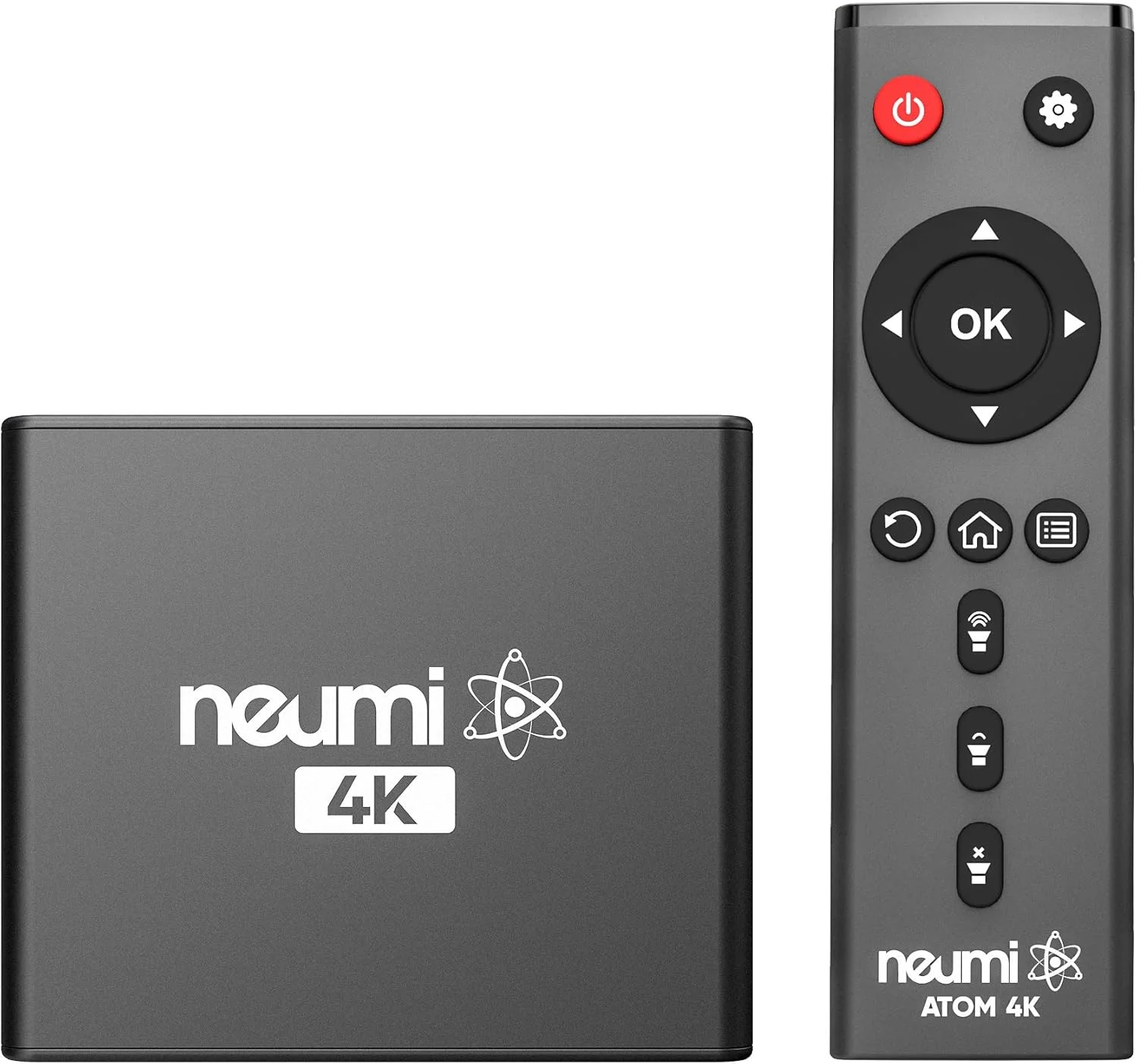 پخش کننده رسانه دیجیتال NEUMITECH NEUMI Atom 4K Ultra-HD برای درایوهای USB و کارت های SD - پخش ویدیوهای 4K/UHD 60fps، HEVC/H.265، HDMI و AV آنالوگ، پخش خودکار و قابلیت حلقه زدن