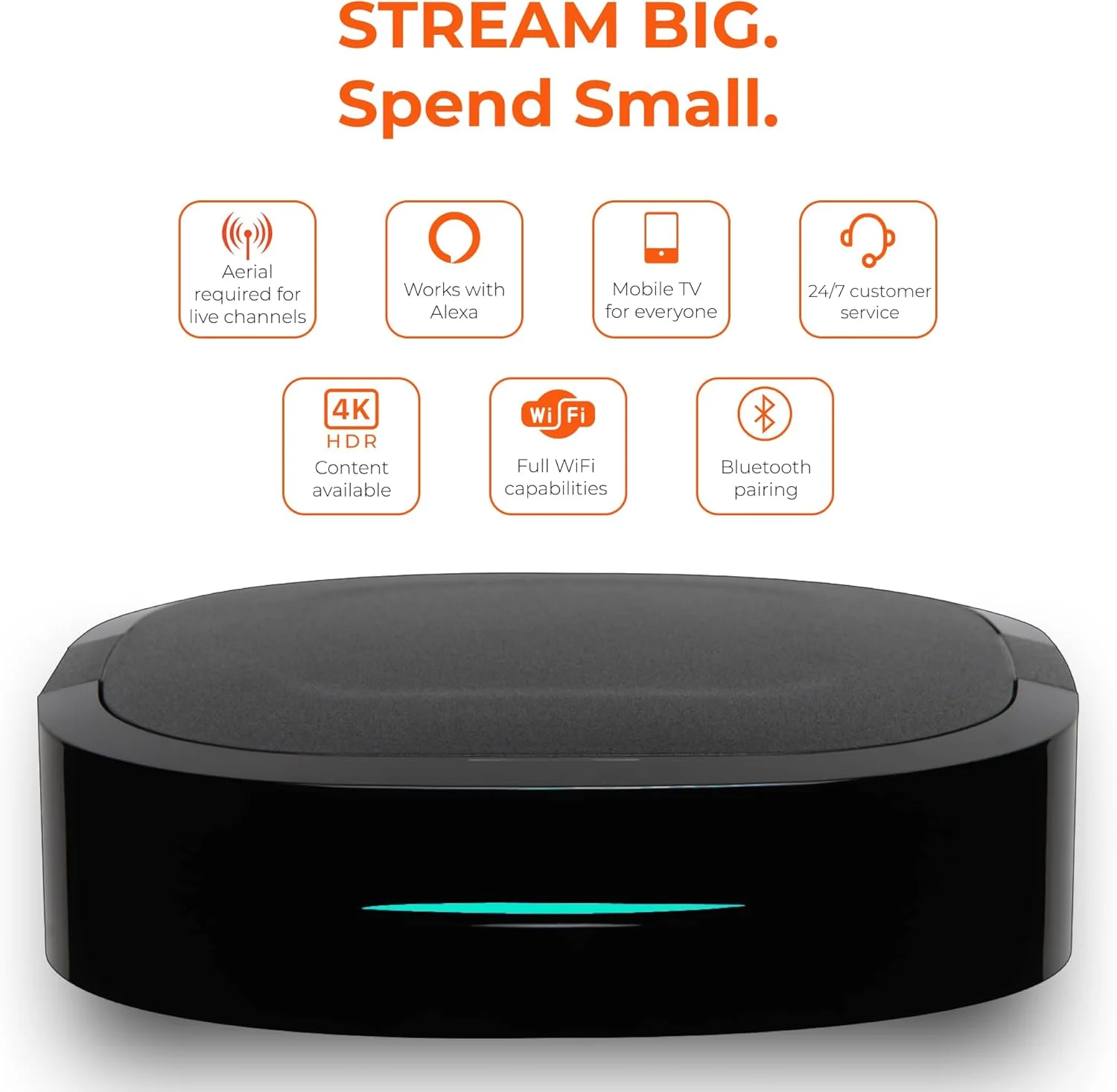 نت باکس 4K: گیرنده تلویزیون هوشمند Freeview Play + استریم با کیفیت Ultra HD + کانال های رایگان اضافی = همه در یک مکان