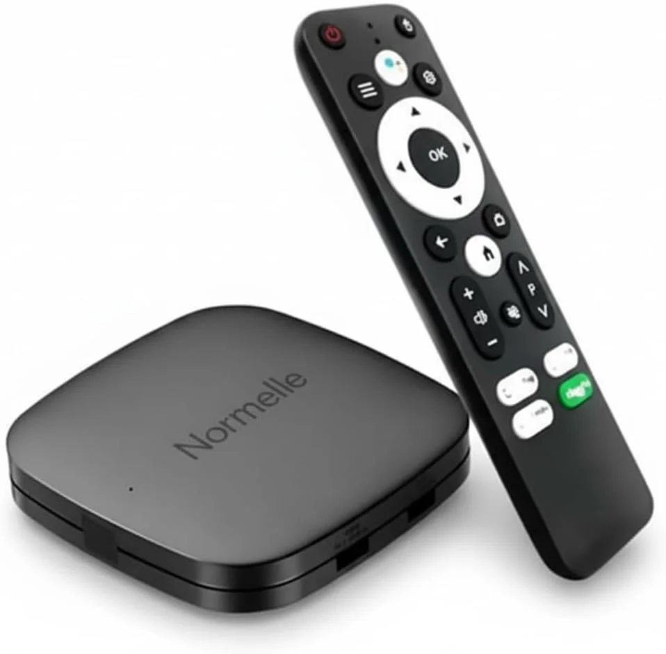 نورمل تی وی باکس هوشمند نسخه 5G اندروید 11.0 مدیا پلیر - 2 گیگابایت رم 16 گیگابایت حافظه، پردازنده چهار هسته ای 64 بیتی، خروجی 4K UHD، وای فای دو بانده 2.4G/5G، بلوتوث 5.0، دستگاه استریم HDMI با USB و اترنت