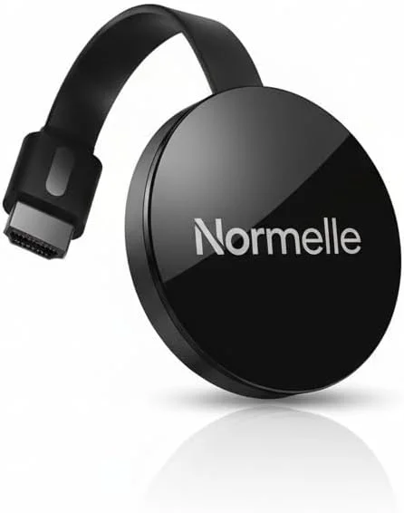 پخش کننده رسانه ای استریمینگ HDMI نورمل با رزولوشن 1080p، حافظه 16 گیگابایتی، ریموت کنترل صوتی، گیرنده نمایشگر WiFi برای تلویزیون، لپ تاپ، تبلت، کامپیوتر، پشتیبانی از استریمینگ چند رسانه ای و Screen Mirroring