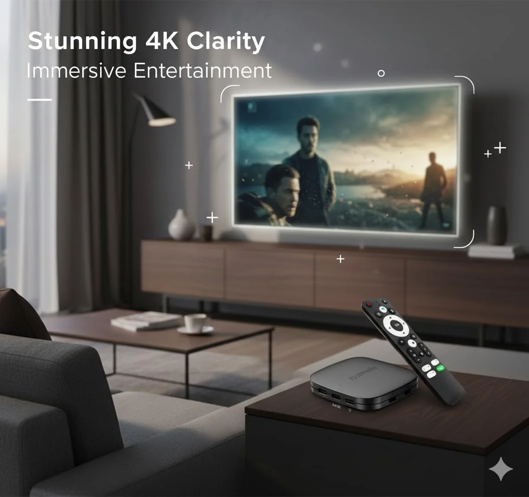 نورمل تی وی باکس هوشمند نسخه 5G اندروید 11.0 مدیا پلیر - 2 گیگابایت رم 16 گیگابایت حافظه، پردازنده چهار هسته ای 64 بیتی، خروجی 4K UHD، وای فای دو بانده 2.4G/5G، بلوتوث 5.0، دستگاه استریم HDMI با USB و اترنت