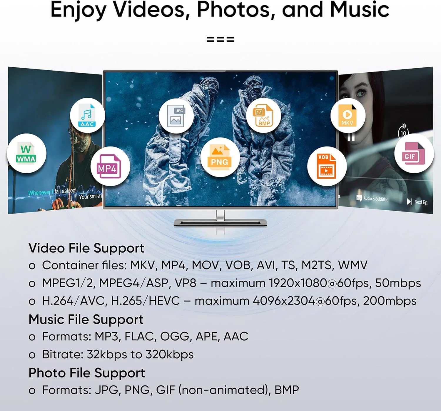 پخش کننده رسانه دیجیتال NEUMITECH NEUMI Atom 4K Ultra-HD برای درایوهای USB و کارت های SD - پخش ویدیوهای 4K/UHD 60fps، HEVC/H.265، HDMI و AV آنالوگ، پخش خودکار و قابلیت حلقه زدن