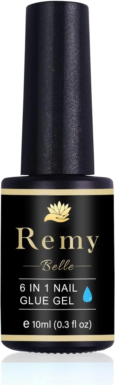 چسب ناخن ژلی 6 در 1 Remy Belle برای ناخن های اکریلیک با ماندگاری طولانی، چسب اکستنشن UV با نیاز به خشک شدن برای نوک ناخن های مصنوعی و ناخن های پرسی، درمان ترمیم ناخن چسب ناخن ژلی 6 در 1 Remy Belle برای ناخن های اکریلیک با ماندگاری طولانی، چسب اکستنشن UV با نیاز به خشک شدن برای نوک ناخن های مصنوعی و ناخن های پرسی، درمان ترمیم ناخن