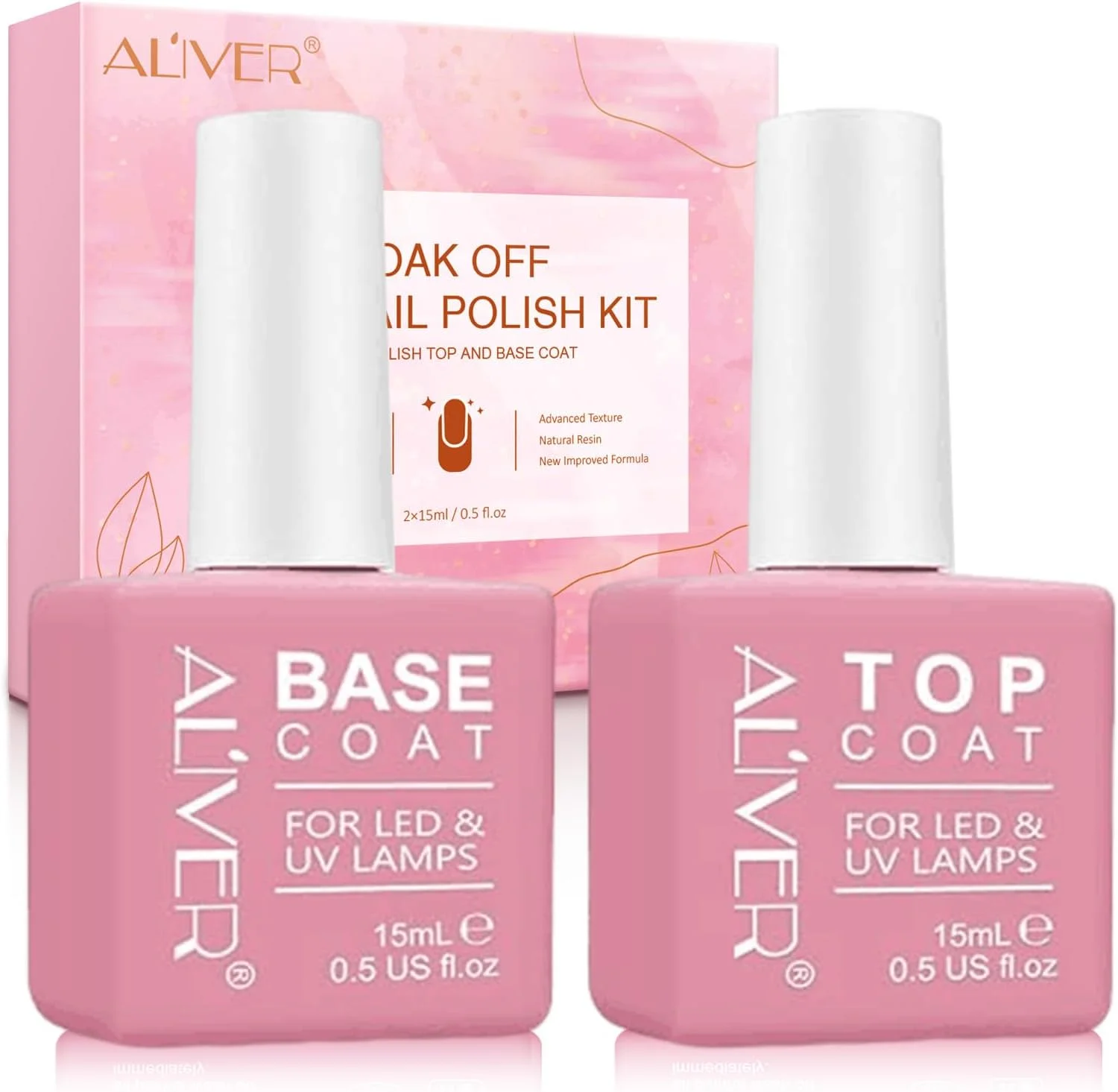 ست لاک ژل تاپ و بیس کوت 2 عددی - لاک مینی 15 میلی لیتری با تاپ کوت بدون نیاز به تمیز کردن، نیاز به خشک شدن با دستگاه برای مانیکور ست لاک ژل تاپ و بیس کوت 2 عددی - لاک مینی 15 میلی لیتری با تاپ کوت بدون نیاز به تمیز کردن، نیاز به خشک شدن با دستگاه برای مانیکور