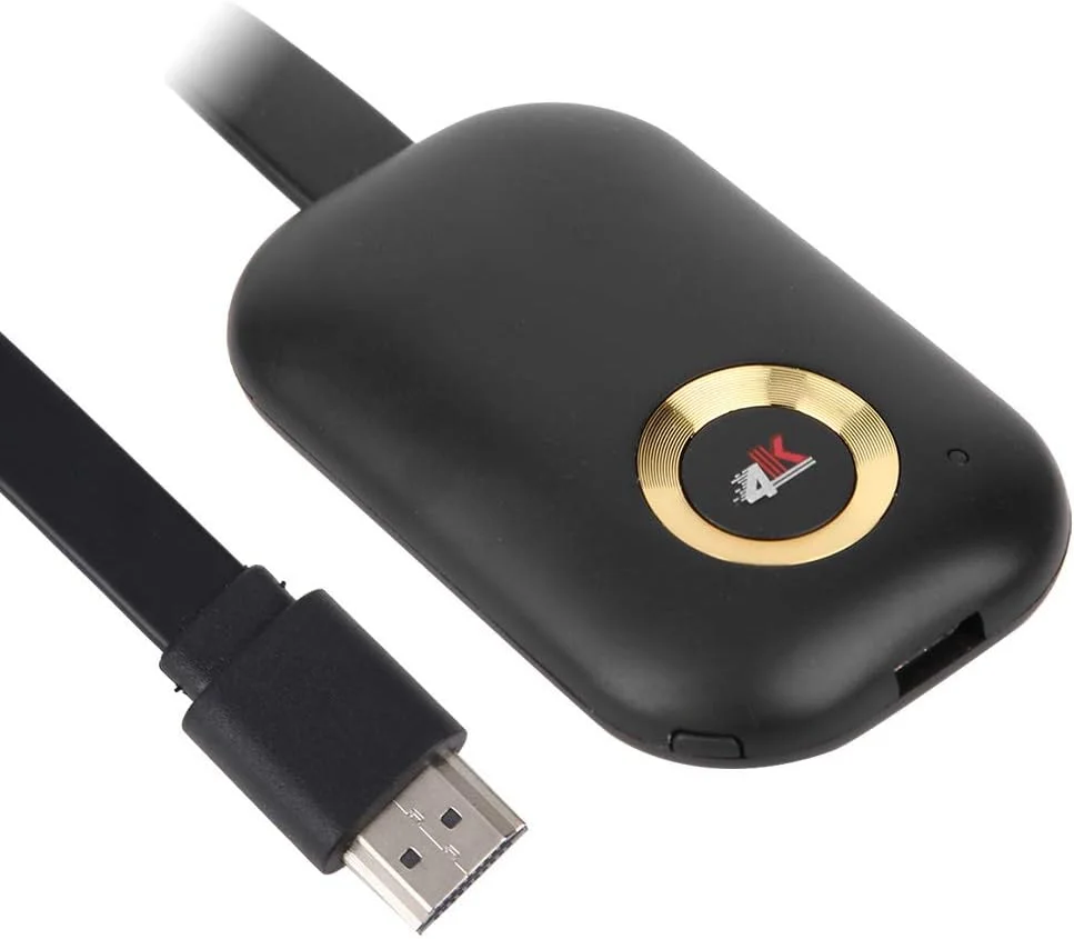 دانگل HDMI نمایشگر تلویزیون برای iOS گیرنده تعاملی چند صفحه نمایش 4K Ultra HD آداپتور نمایشگر HDMI بی سیم پشتیبانی از Airplay Miracast DLNA 2.4G DualCore 4K