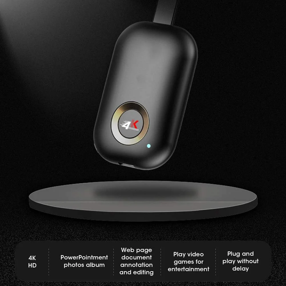 دانگل HDMI نمایشگر تلویزیون برای iOS گیرنده تعاملی چند صفحه نمایش 4K Ultra HD آداپتور نمایشگر HDMI بی سیم پشتیبانی از Airplay Miracast DLNA 2.4G DualCore 4K دانگل HDMI نمایشگر تلویزیون برای iOS گیرنده تعاملی چند صفحه نمایش 4K Ultra HD آداپتور نمایشگر HDMI بی سیم پشتیبانی از Airplay Miracast DLNA 2.4G DualCore 4K