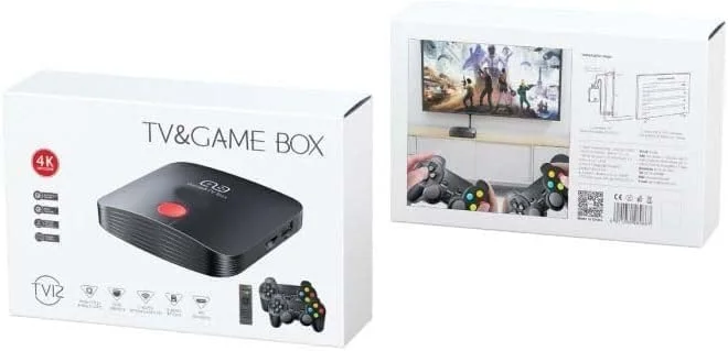 جعبه بازی هوشمند MIRHA TV12: سرگرمی و بازی 4K، اندروید 9.0 پای، ریموت کنترل صوتی، قابلیت های پخش جریانی گسترده