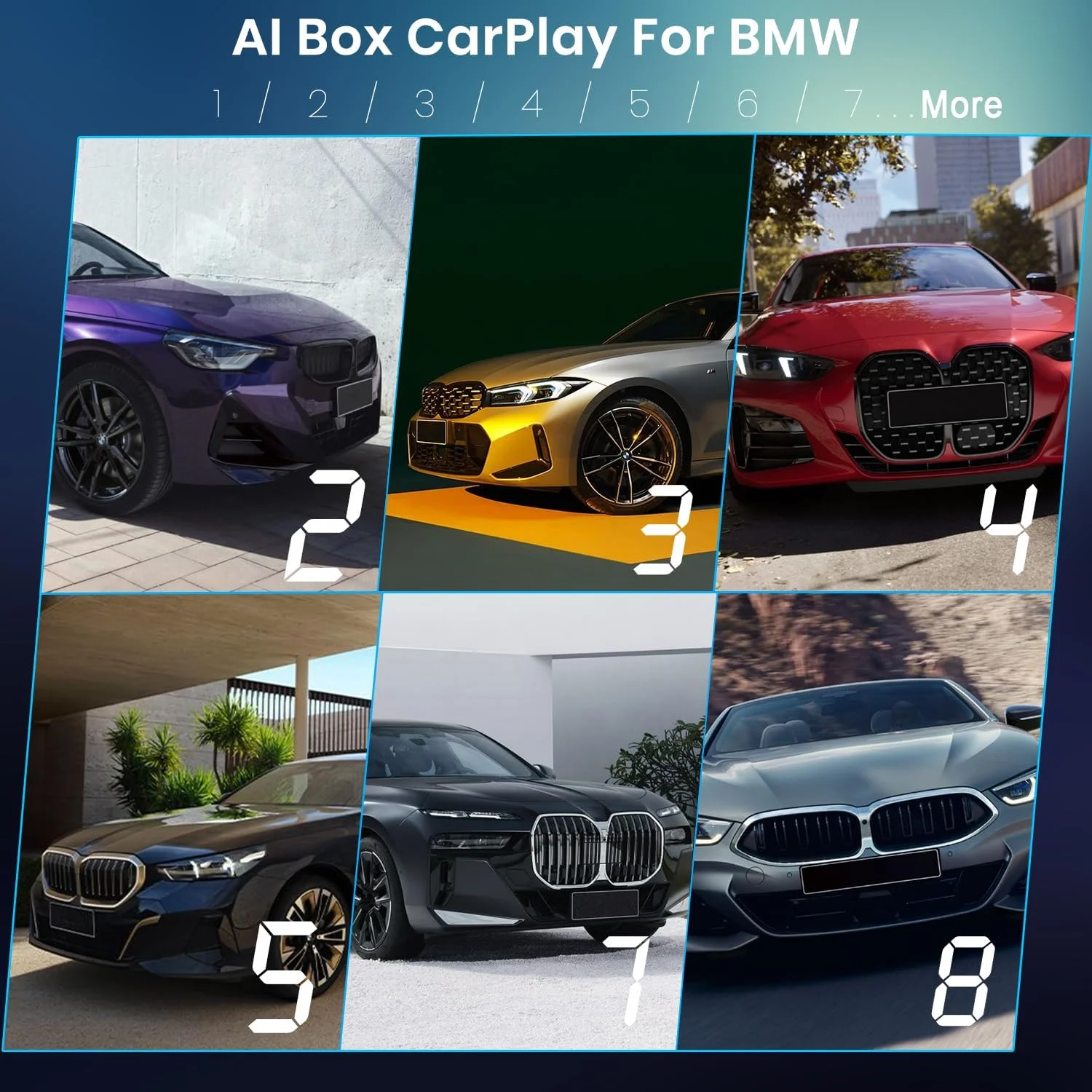 باکس هوشمند MMB MAX Carplay Ai برای BMW 2025، سیستم عامل ارتقا یافته Android 13، حافظه 8 + 128 گیگابایت، باکس ویدیویی چند رسانه ای 8 هسته ای، پشتیبانی از Android Auto، سیم کارت و کارت TF، تماشای آنلاین Netflix، YouTube، Disney+، Hulu، GPS، Play Store و غیره (فقط برای BMW)