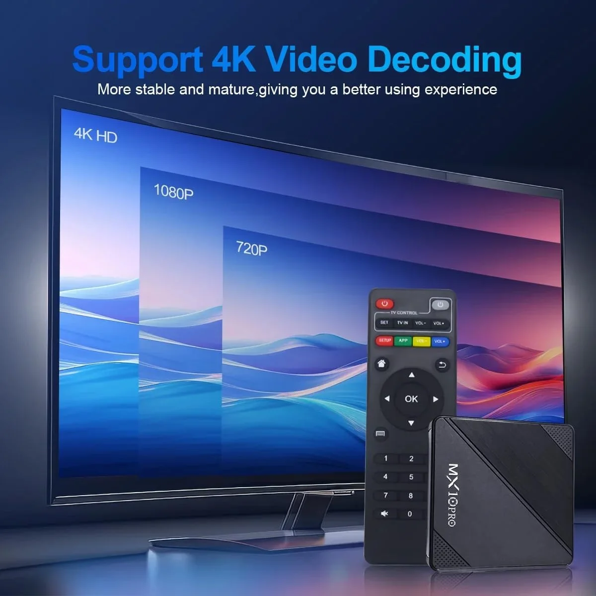 اندروید باکس MIRHA Transpeed 13: پردازنده چهار هسته ای Amlogic S905L، وای فای دو بانده، پخش ویدئو 4K AV1