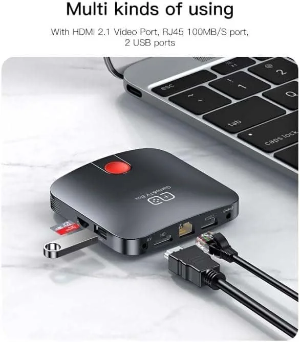 جعبه بازی هوشمند MIRHA TV12: سرگرمی و بازی 4K، اندروید 9.0 پای، ریموت کنترل صوتی، قابلیت های پخش جریانی گسترده